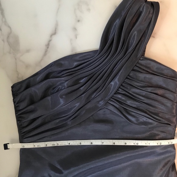 Ruched one shoulder formal gown - Picture 5 of 7